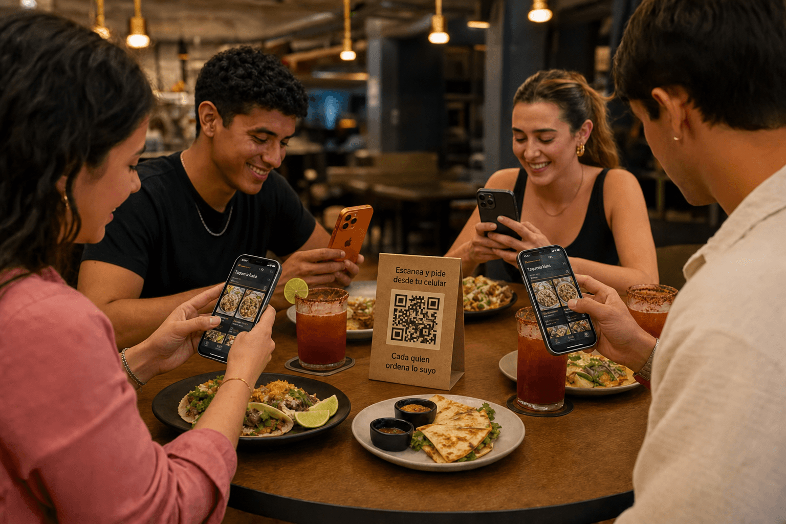 Pedido grupal con QR en Hazmenu